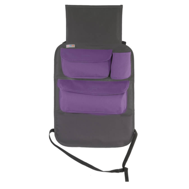 Tuloko 2w1 ORGANIZER PODRÓŻNIKA Z UCHWYTEM NA TABLET / szary z fioletem