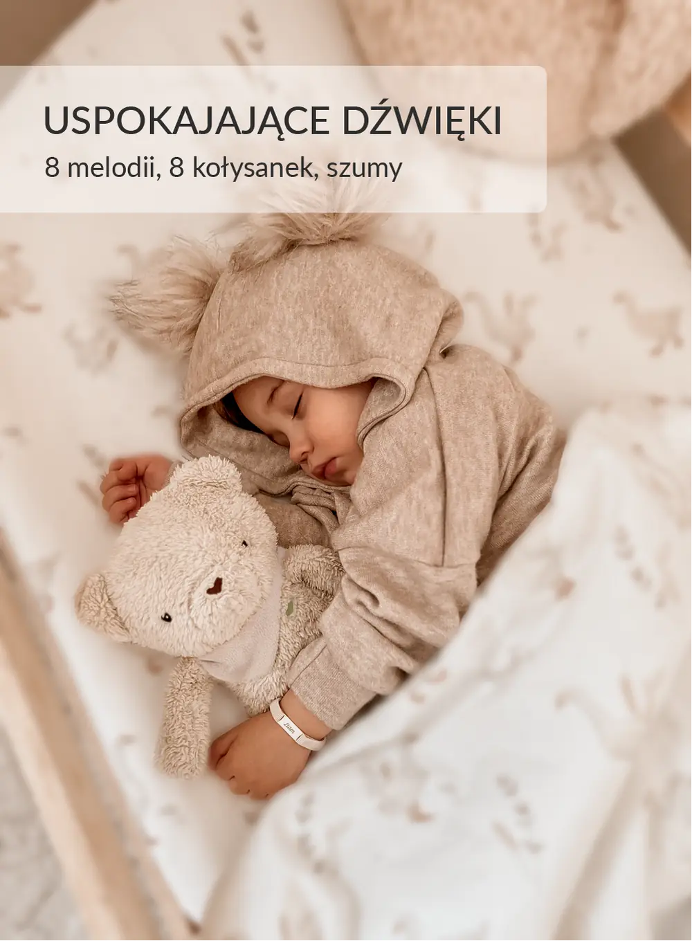 MISIEK SZUMISIE 7W1 APP BEŻOWY Miś Szumiś lampka timer Z APLIKACJĄ - obrazek 5