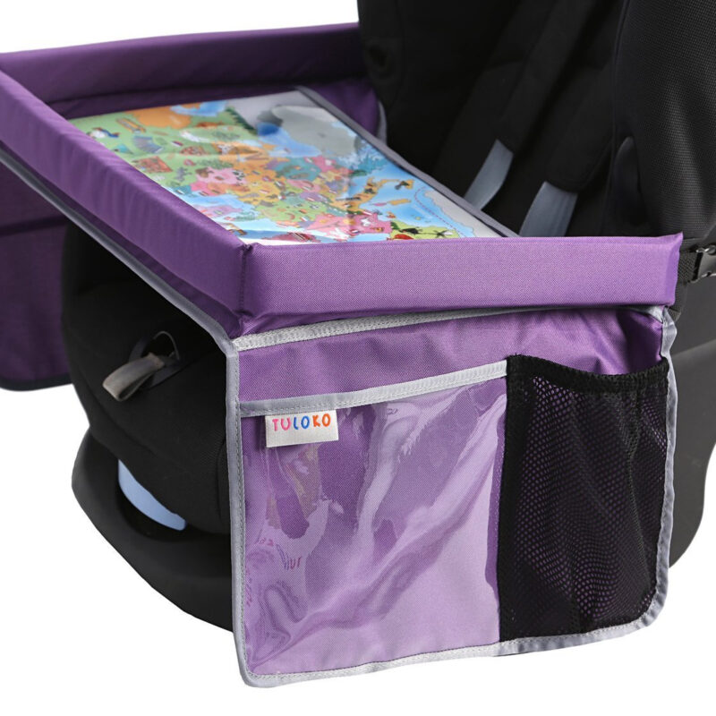 Tuloko BEZPIECZNY STOLIK PODRÓŻNIKA do samochodu / fioletowy