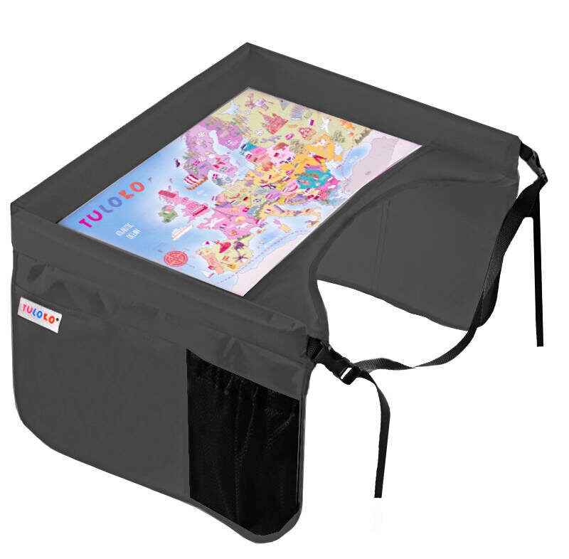 Tuloko BEZPIECZNY STOLIK PODRÓŻNIKA do samochodu / szary