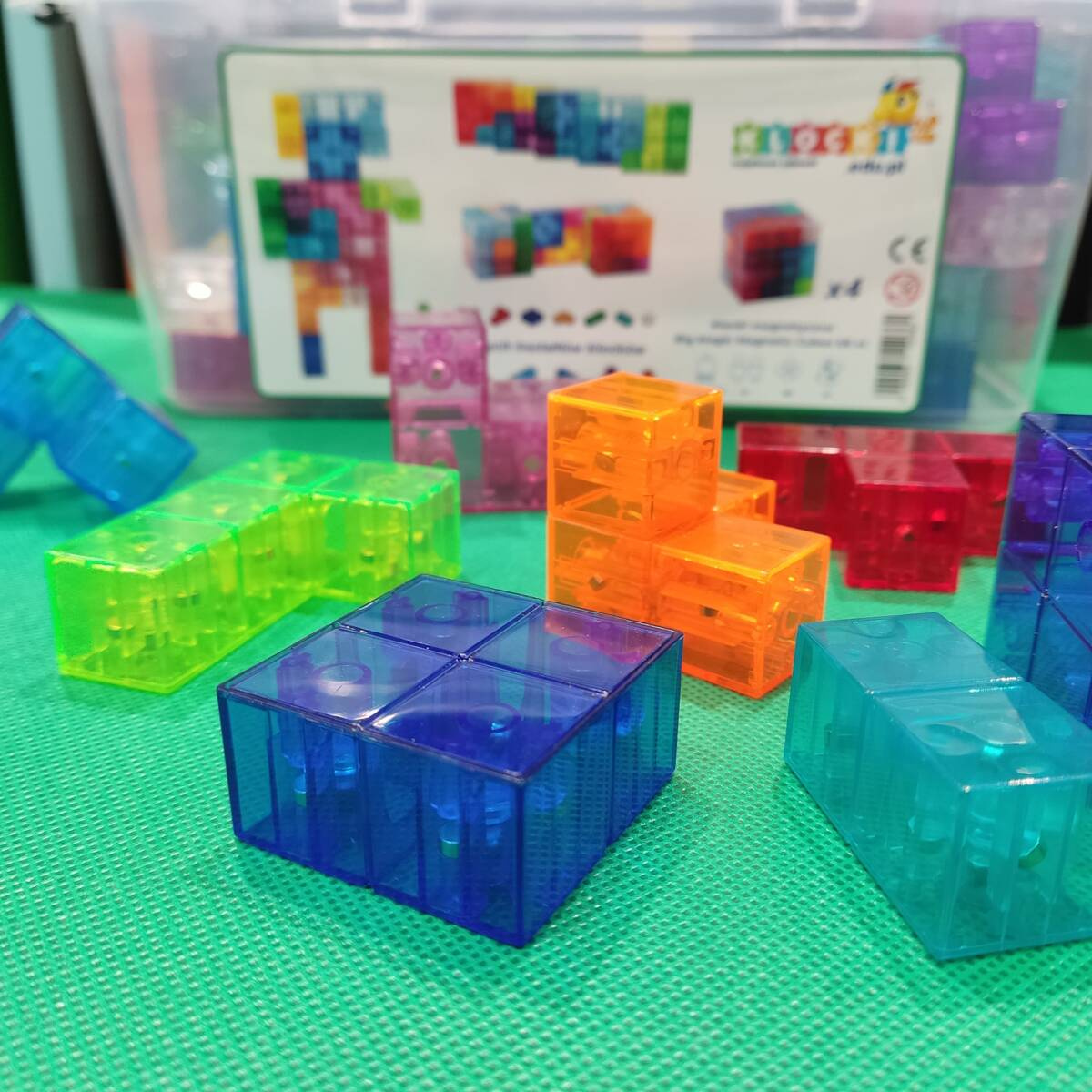 Klocki magnetyczne BIG Magic Cubes 68el. - obrazek 2