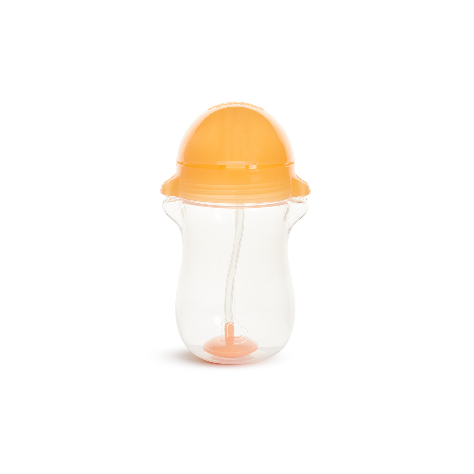 Munchkin Kubek niekapek ze słomką, pomarańczowy, 296ml