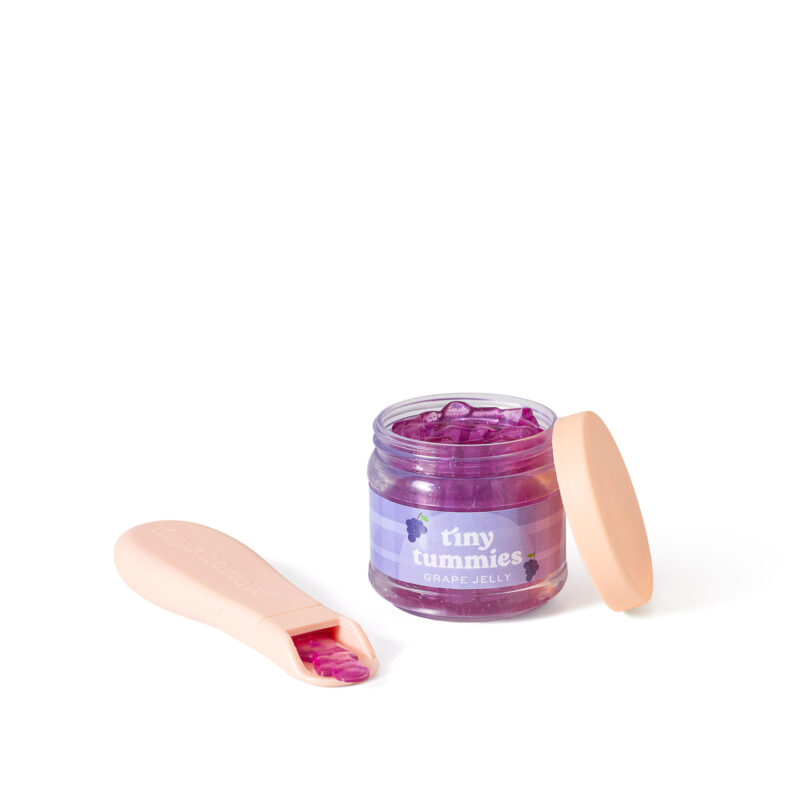 Tiny Harlow Zestaw Tiny Tummies Słoiczek i Łyżeczka, Winogrono