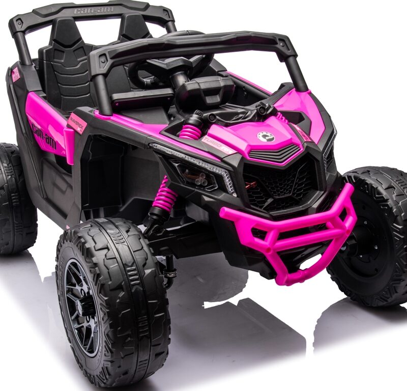 Can Am Maverick RÓŻOWY 4x4 4x200 WAT Auto na akumulator EVA SKÓRA Pilot Aku LI-ON