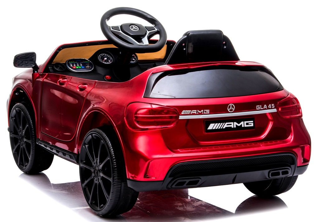 Mercedes GLA45 WIŚNIOWY Lakierowany, EVA Skóra autko na akumulator - obrazek 2