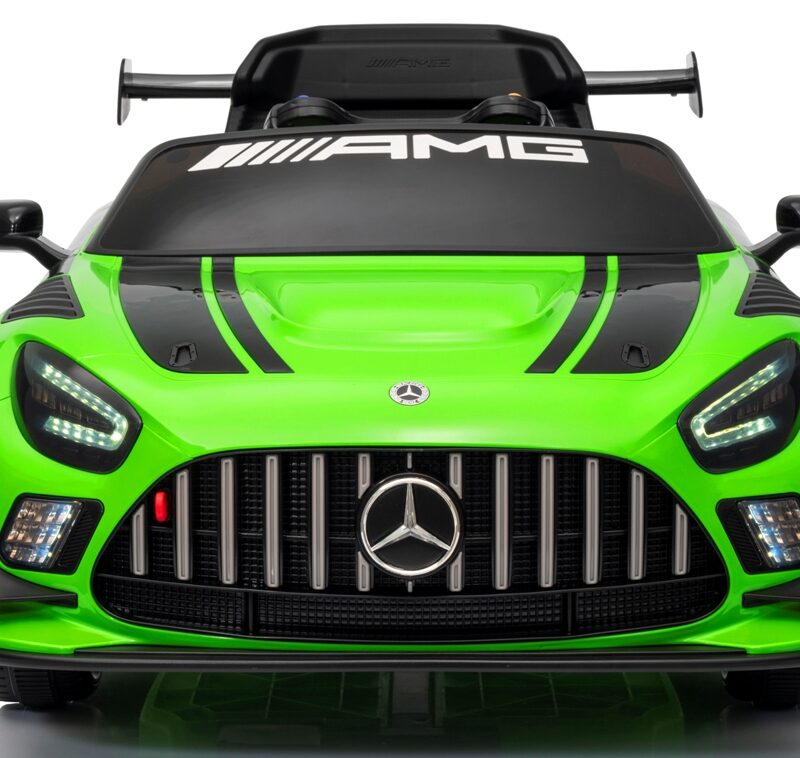 Mercedes GT3 Evo ZIELONY Miękkie koła Eva, miękki fotelik Licencja Akumulator litowo-jonowy