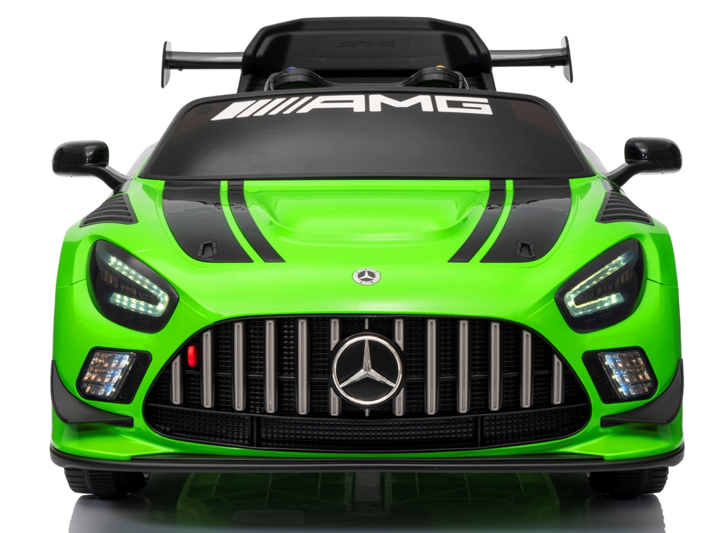 Mercedes GT3 Evo ZIELONY Miękkie koła Eva, miękki fotelik Licencja Akumulator litowo-jonowy