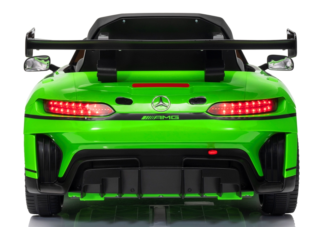 Mercedes GT3 Evo ZIELONY Miękkie koła Eva, miękki fotelik Licencja Akumulator litowo-jonowy - obrazek 3