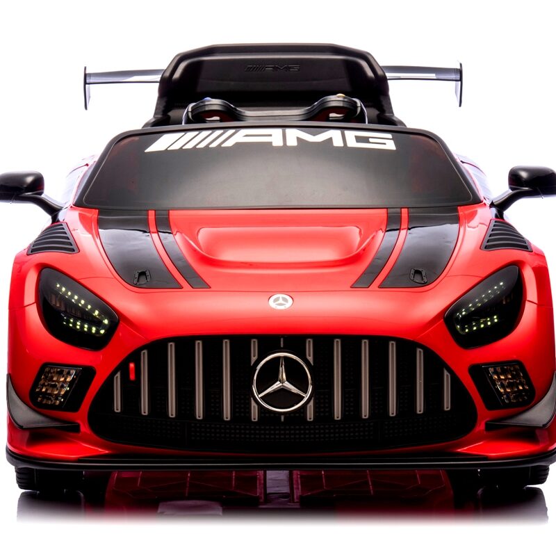 Mercedes GT3 Evo CZERWONY Miękkie koła Eva, miękki fotelik Licencja Akumulator litowo-jonowy