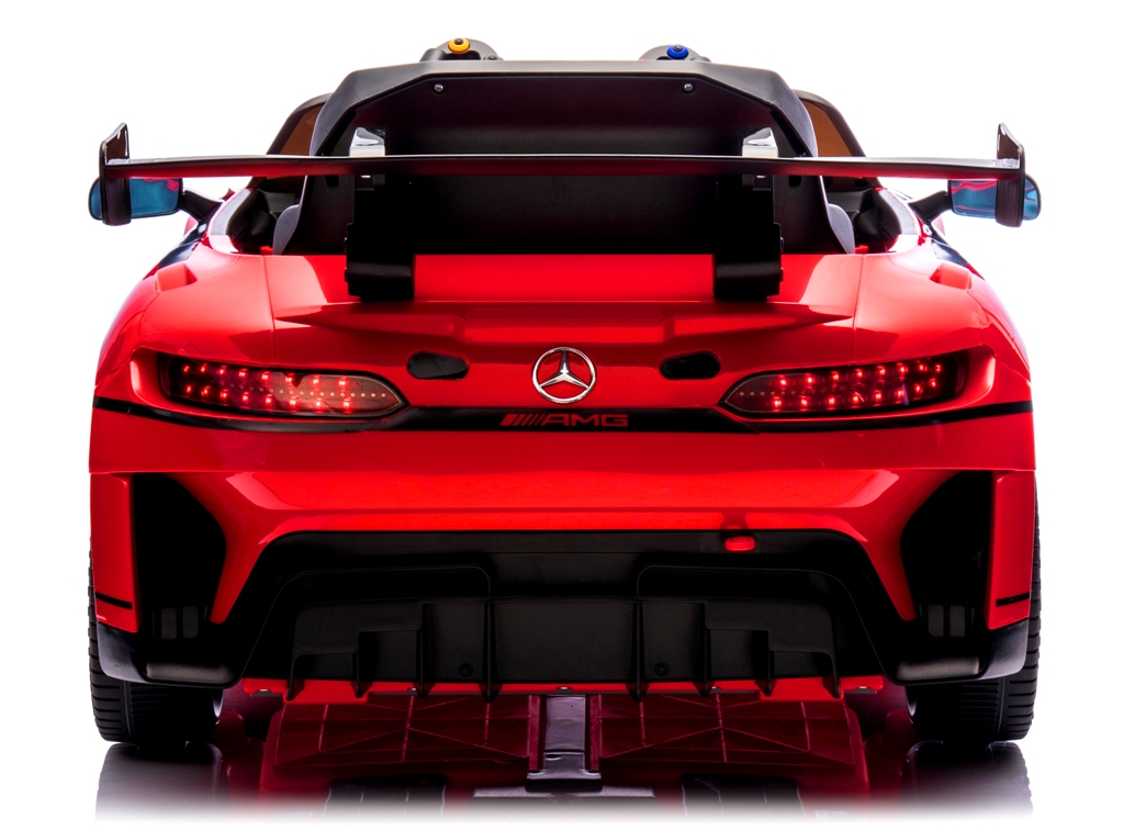 Mercedes GT3 Evo CZERWONY Miękkie koła Eva, miękki fotelik Licencja Akumulator litowo-jonowy - obrazek 3