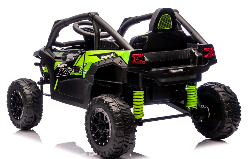 Kawasaki Teryx Czarny Auto na akumulator 4x4 EVA SKÓRA RC Akumulator litowo-jonowy - obrazek 4