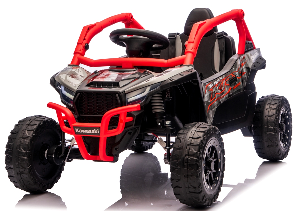 Kawasaki Teryx Czerwony Auto na akumulator 4x4 EVA SKÓRA RC Akumulator litowo-jonowy - obrazek 5