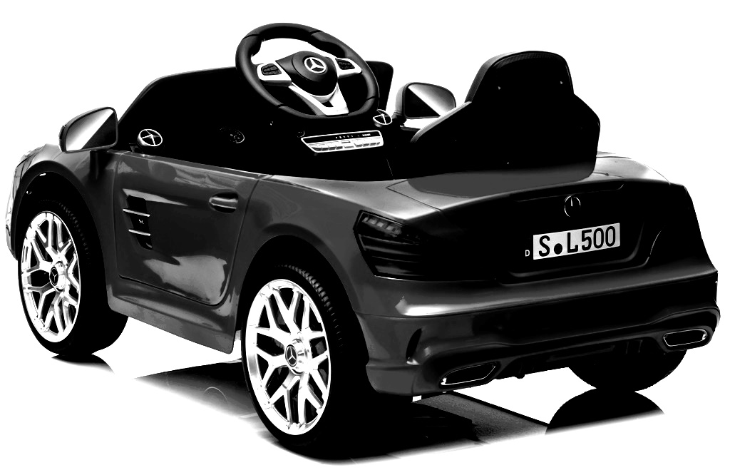 Mercedes SL500 Czarny Piankowe Koła Eva, miękki fotelik Licencja Akumulator litowo-jonowy - obrazek 3