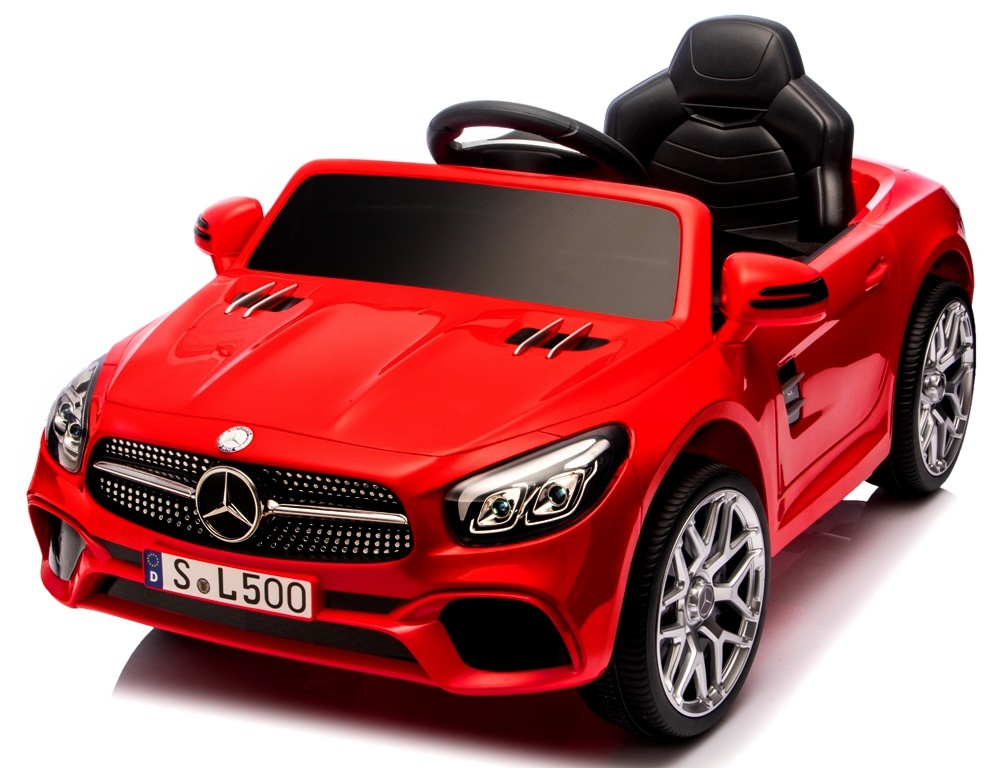Mercedes SL500 czerwony Piankowe Koła Eva, miękki fotelik Licencja Akumulator litowo-jonowy - obrazek 2