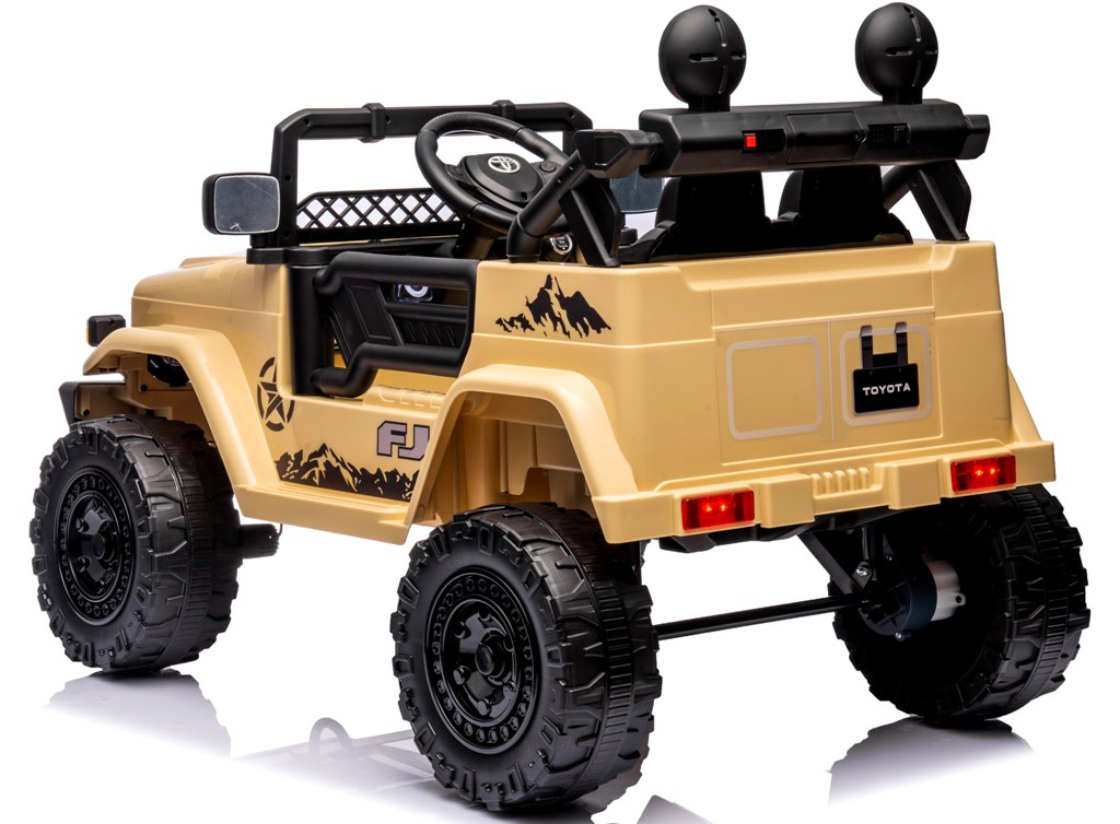 Toyota FJ Cruiser khaki, 4x4 miękki fotelik pilot Licencja AKumulator litowo-jonowy - obrazek 3