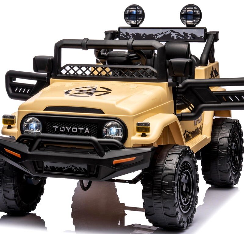 Toyota FJ Cruiser khaki, 4x4 miękki fotelik pilot Licencja AKumulator litowo-jonowy