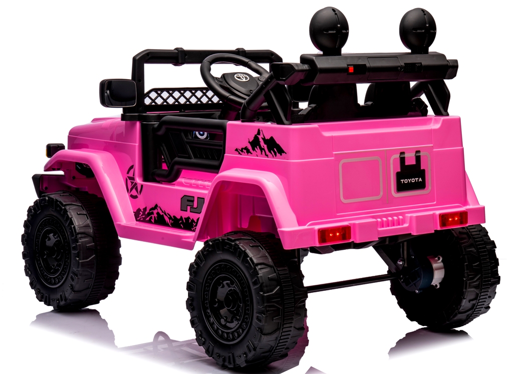 Toyota FJ Cruiser Różowy, 4x4 miękki fotelik pilot Licencja AKumulator litowo-jonowy - obrazek 3