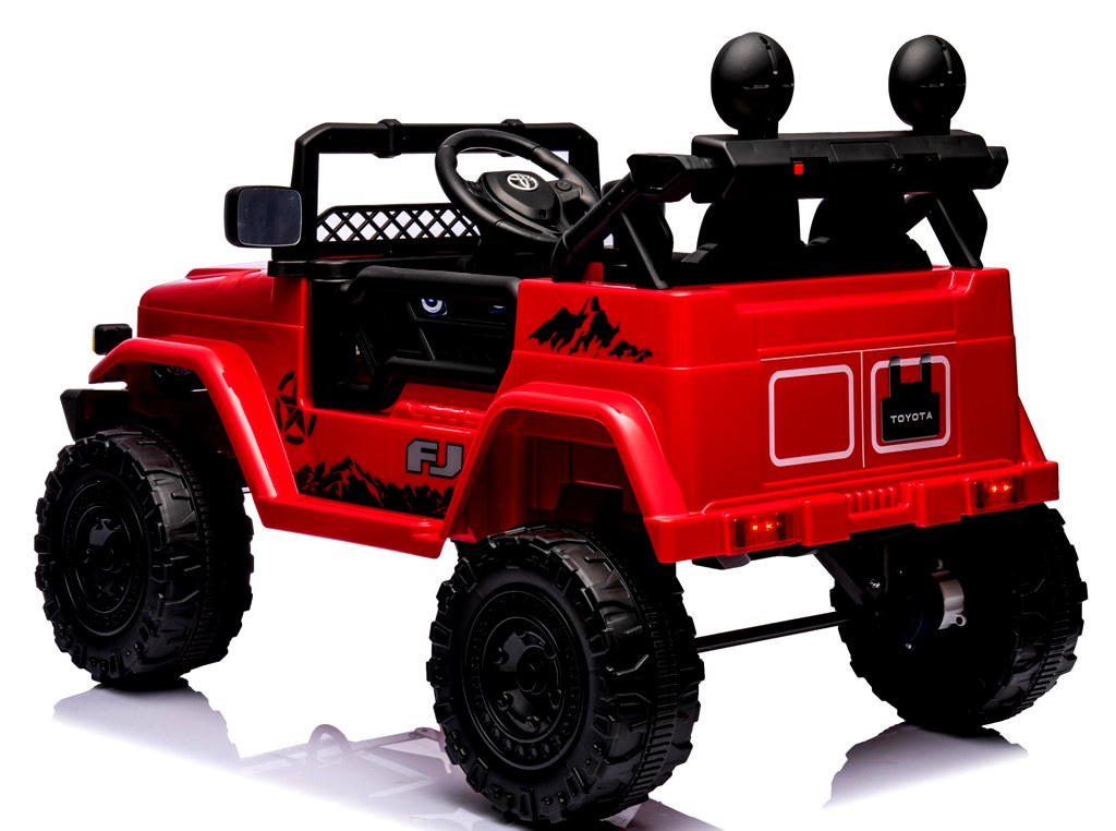 Toyota FJ Cruiser Czerwony, 4x4 miękki fotelik pilot Licencja AKumulator litowo-jonowy - obrazek 3