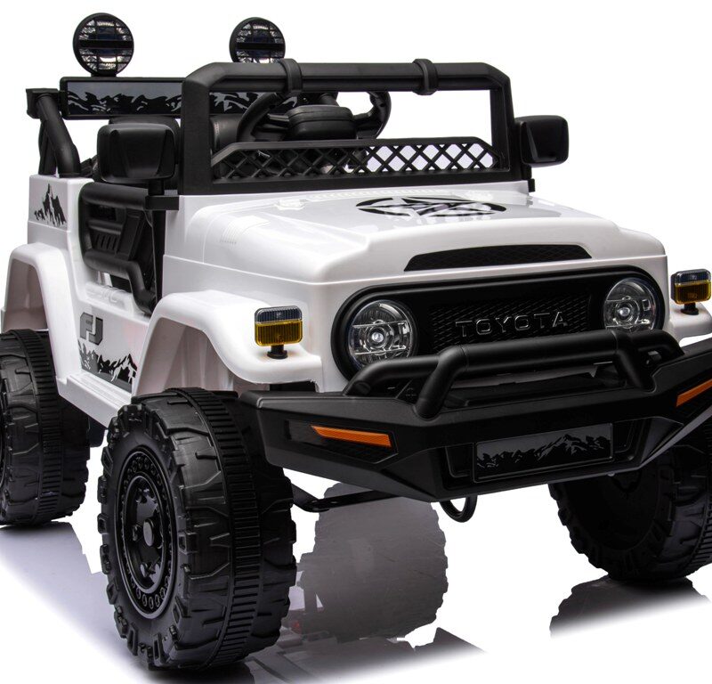 Toyota FJ Cruiser biały, 4x4 miękki fotelik pilot Licencja Akumulator litowo-jonowy