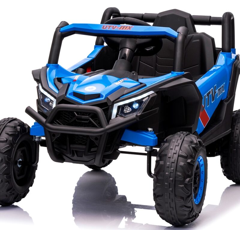 UTV2 R-sport Niebieski Auto na akumulator 4x4 EVA SKÓRA Pilot Akumulator litowo-jonowy
