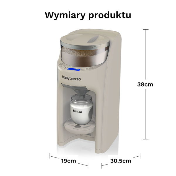 Ekspres do mleka Baby Brezza Formula Pro Advanced Beżowy Oat/Beige - obrazek 9