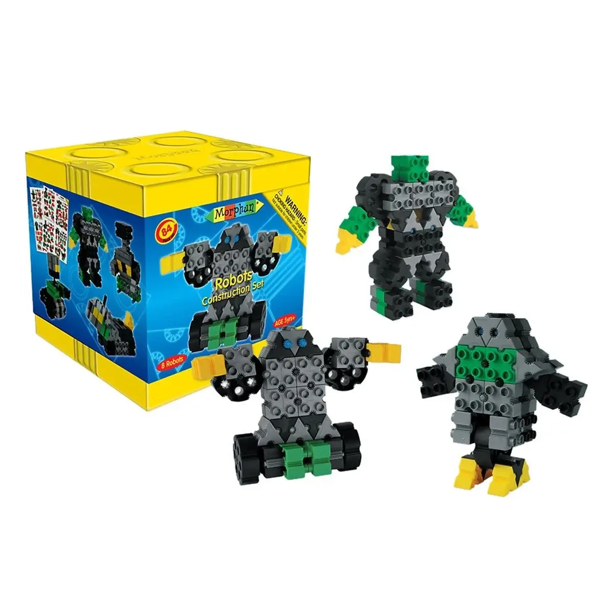 Klocki konstrukcyjne Morphun 8 Robotów 84 el. – Morphun 5+