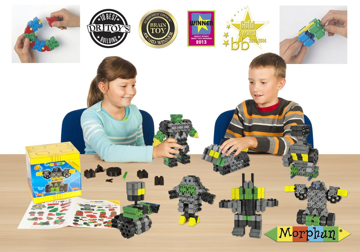Klocki konstrukcyjne Morphun 8 Robotów 84 el. – Morphun 5+ - obrazek 2
