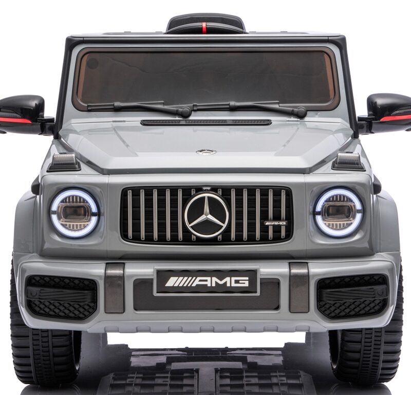 Mercedes AMG G63 4x4 szary Piankowe koła Eva, miękki fotelik Licencja LION