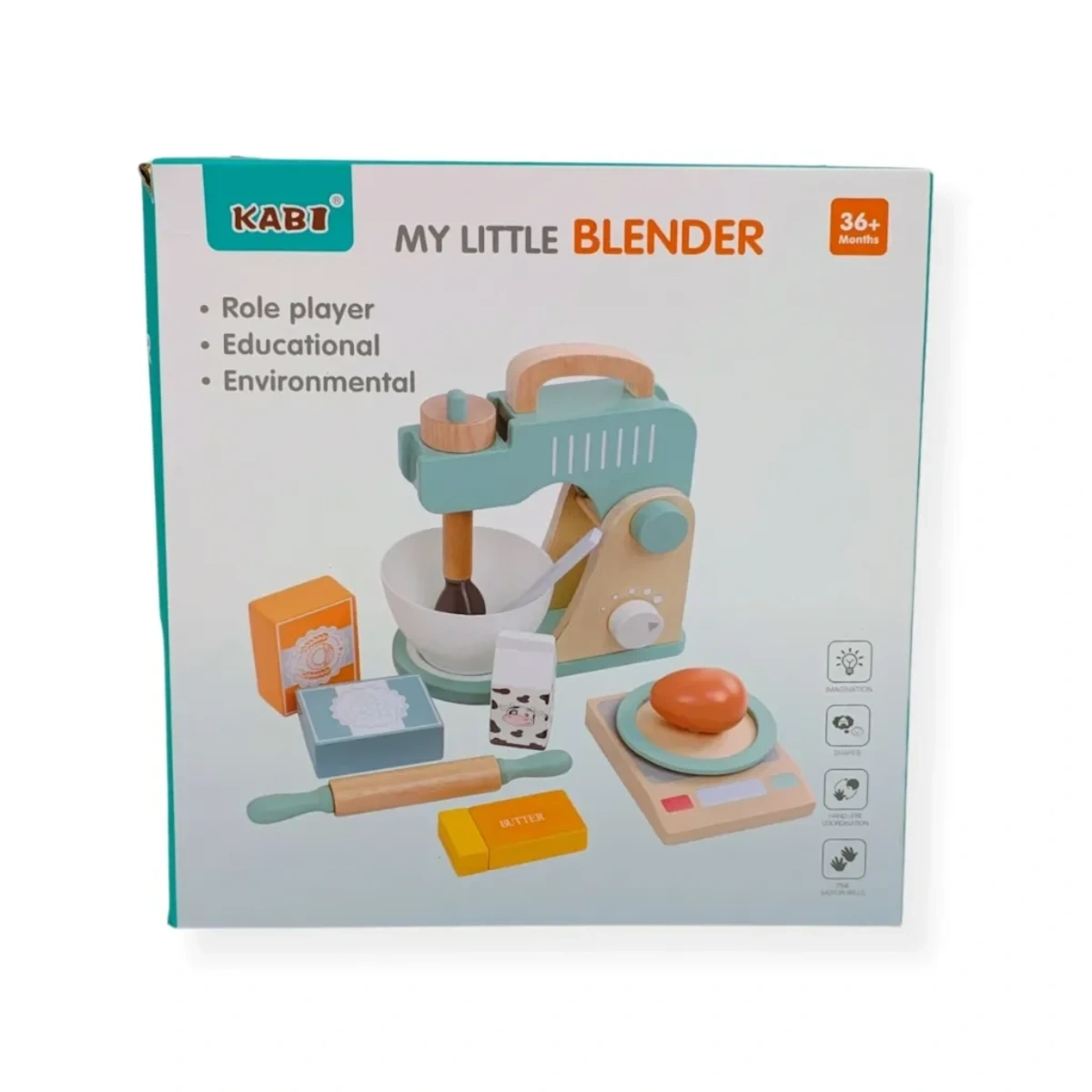 Kabi - Drewniany blender kuchenny z akcesoriami – 3+ - obrazek 5