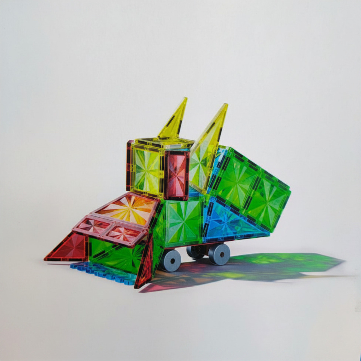 Klocki magnetyczne Magnetic Tiles 115 elementów – 3+ - obrazek 5