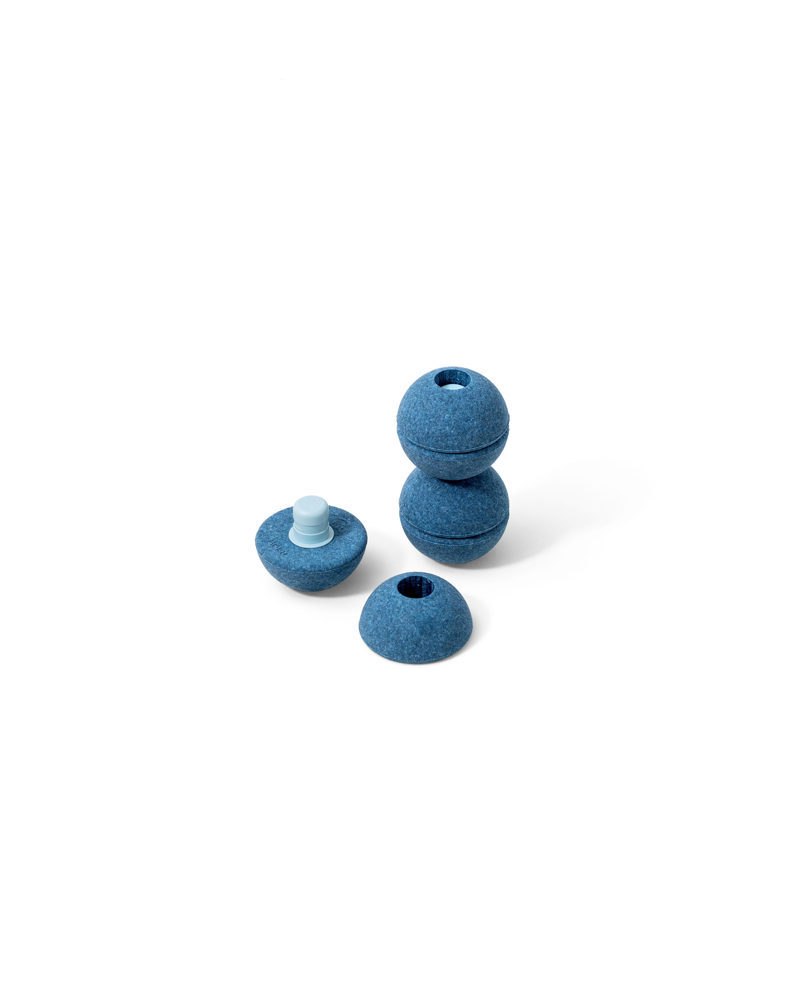 MODU – Foam Balls zestaw 3 piłek piankowych, deep blue / sky blue