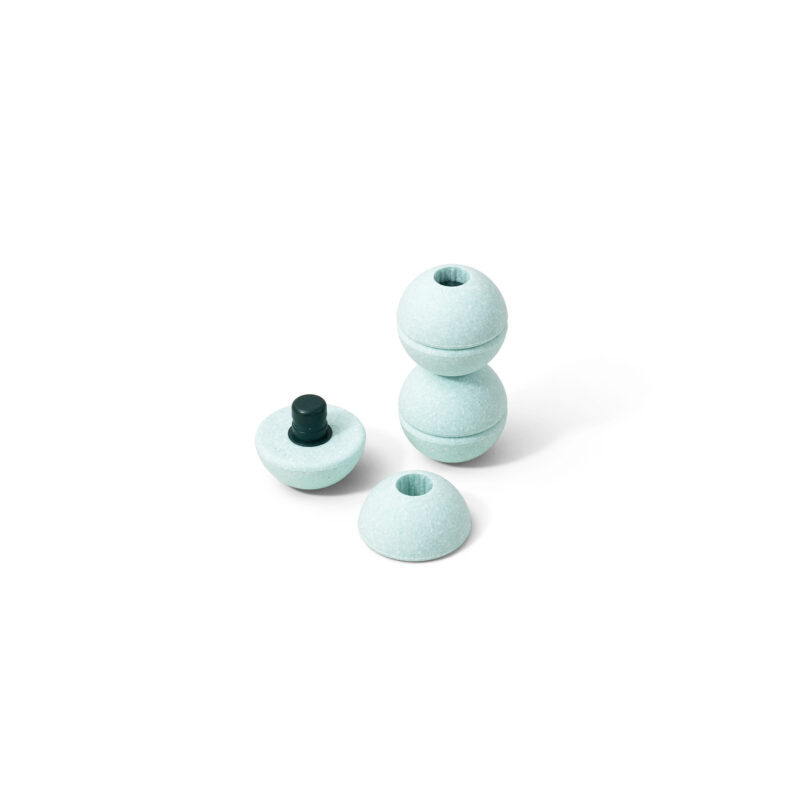 MODU - Foam Balls zestaw 3 piłek piankowych, ocean mint / forest green