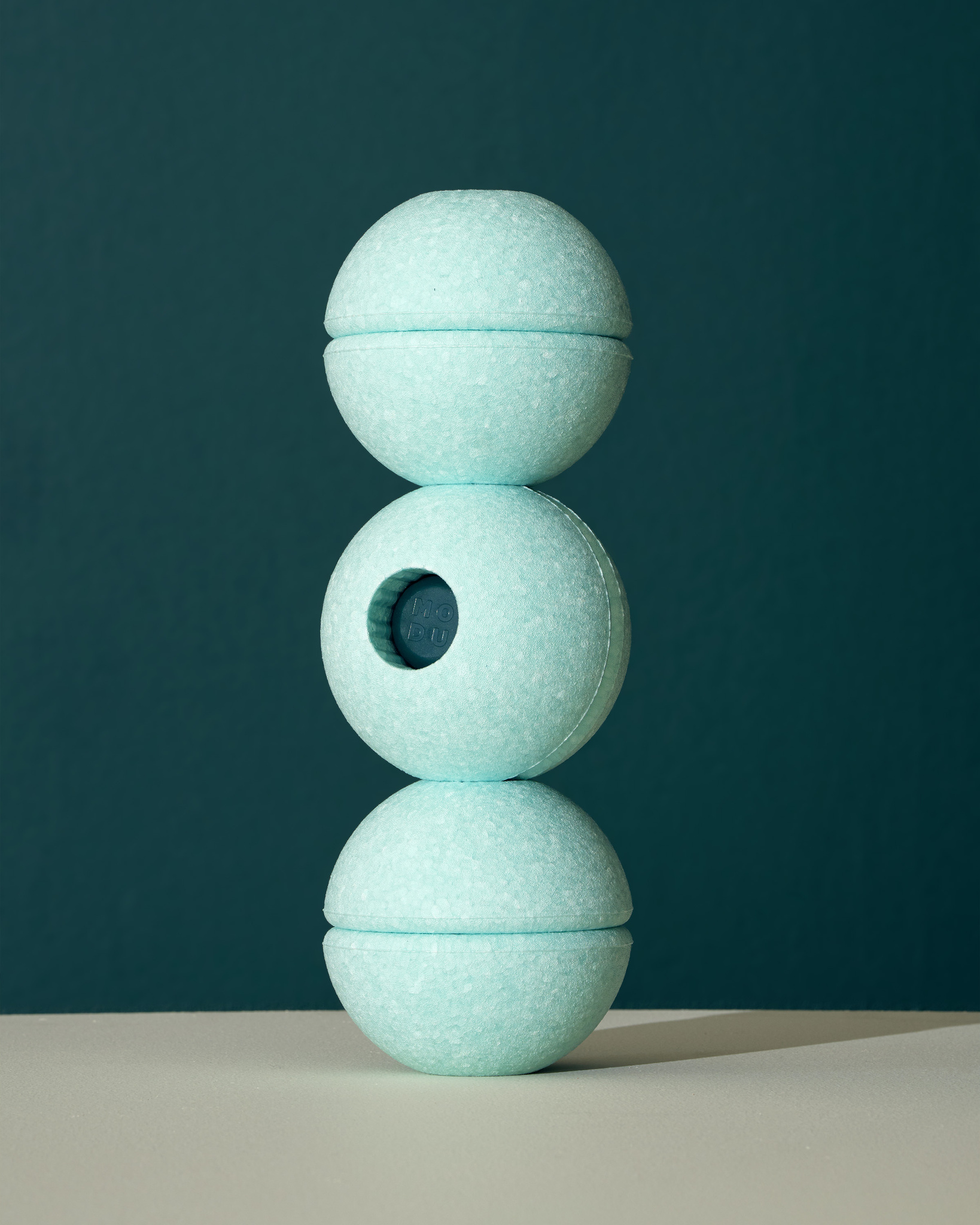 MODU - Foam Balls zestaw 3 piłek piankowych, ocean mint / forest green - obrazek 4