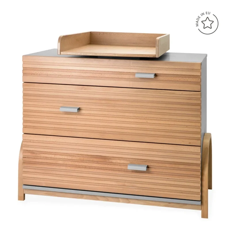 WALDIN Komoda Infinity z regulowanym przewijakiem Szary