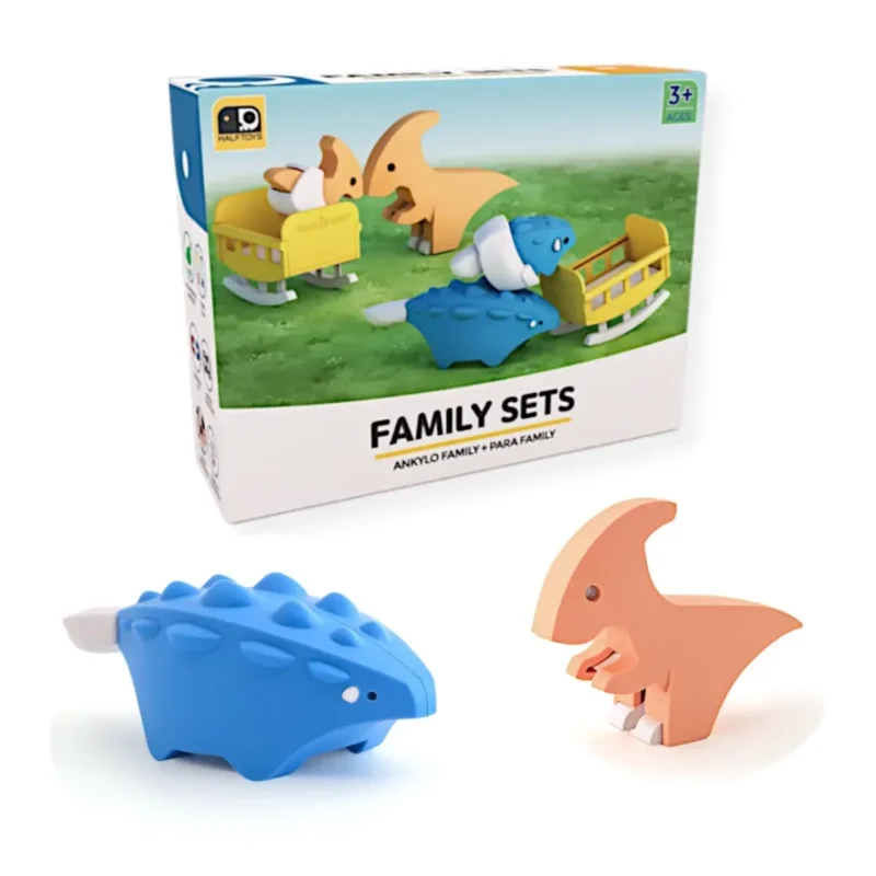 Figurki magnetyczne dinozaury 3D Ankylo i Para – Half Toys 3+