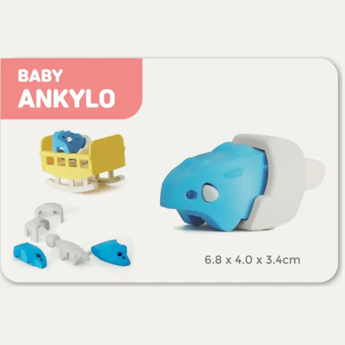 Figurki magnetyczne dinozaury 3D Ankylo i Para – Half Toys 3+ - obrazek 3