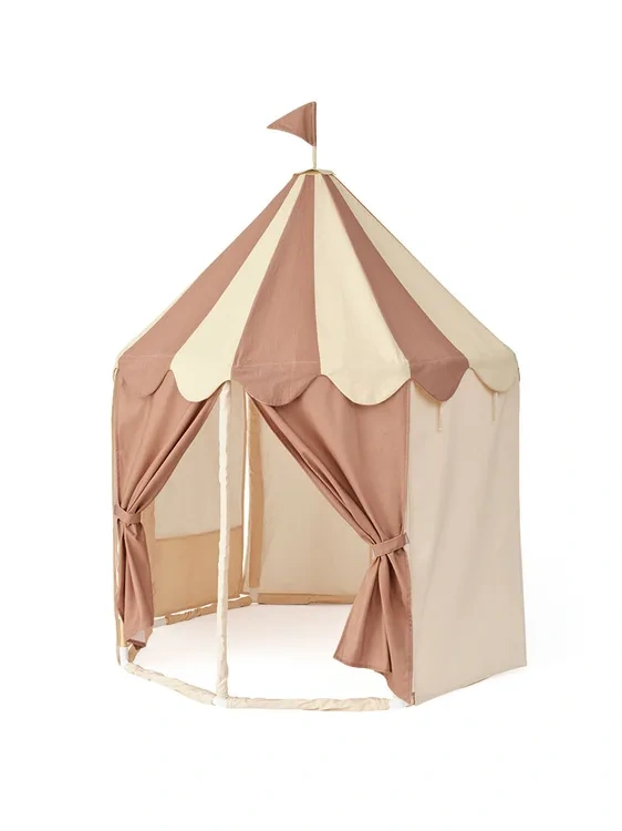 KID’S CONCEPT – namiot pawilon w paski, brązowy