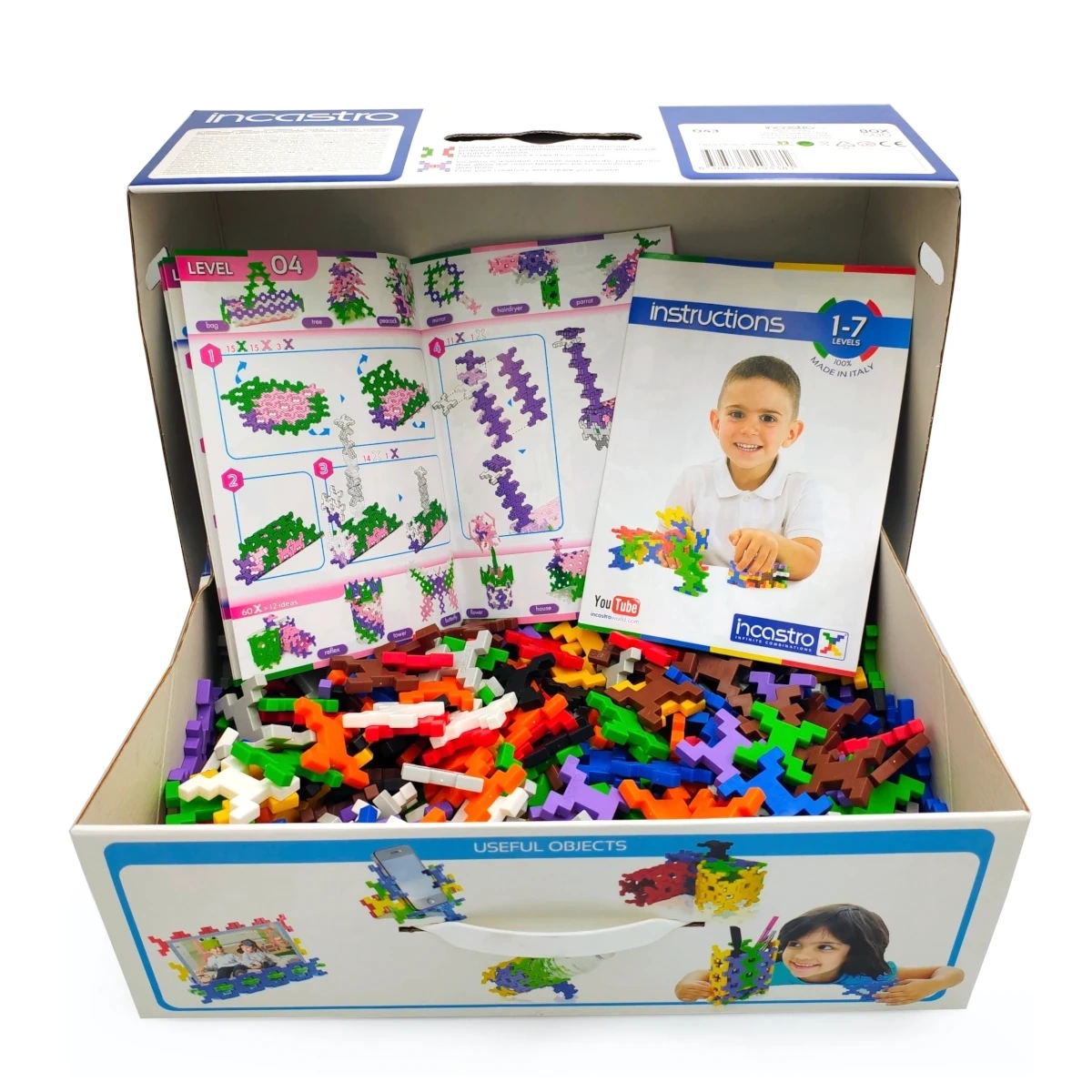 Klocki konstrukcyjne Incastro Box 500 elementów – 4+ - obrazek 2