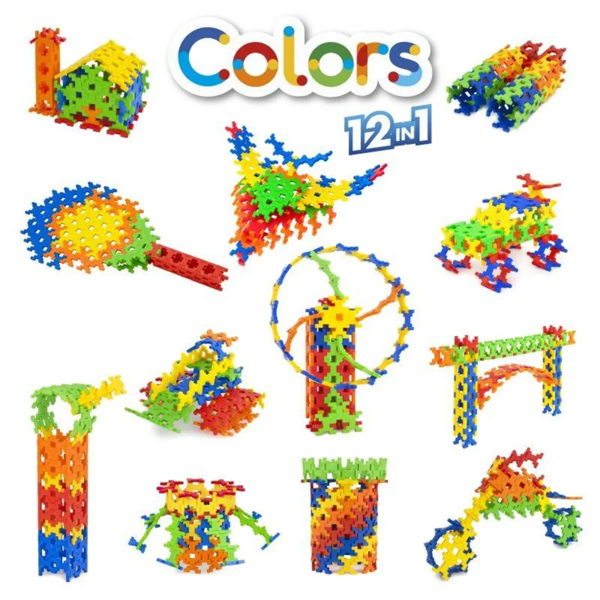 Klocki konstrukcyjne Incastro Colors Maxi 100 el. – Incastro 4+ - obrazek 3
