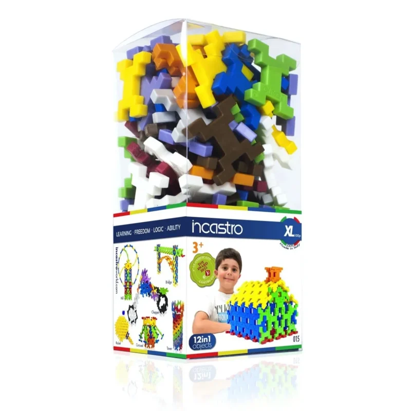 Klocki konstrukcyjne Incastro Cube XL 100 el. – od 4 lat