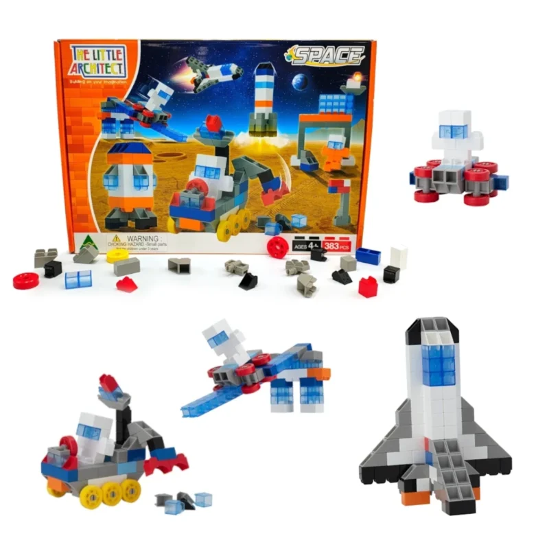Klocki konstrukcyjne Little Architect Space 383 el. – 4+