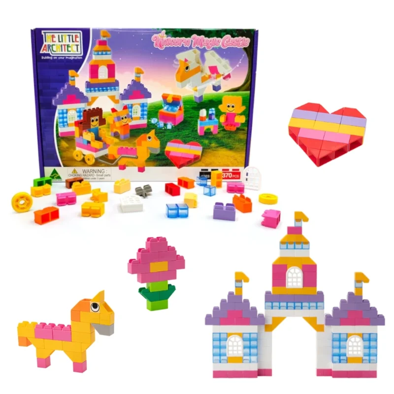 Klocki konstrukcyjne Little Architect Unicorn 370 el. 4+