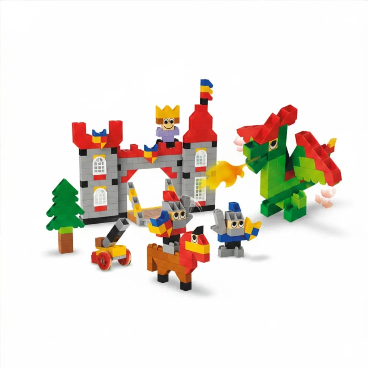 Klocki konstrukcyjne zamek rycerski 359 el. – Little Architect 4+ - obrazek 3