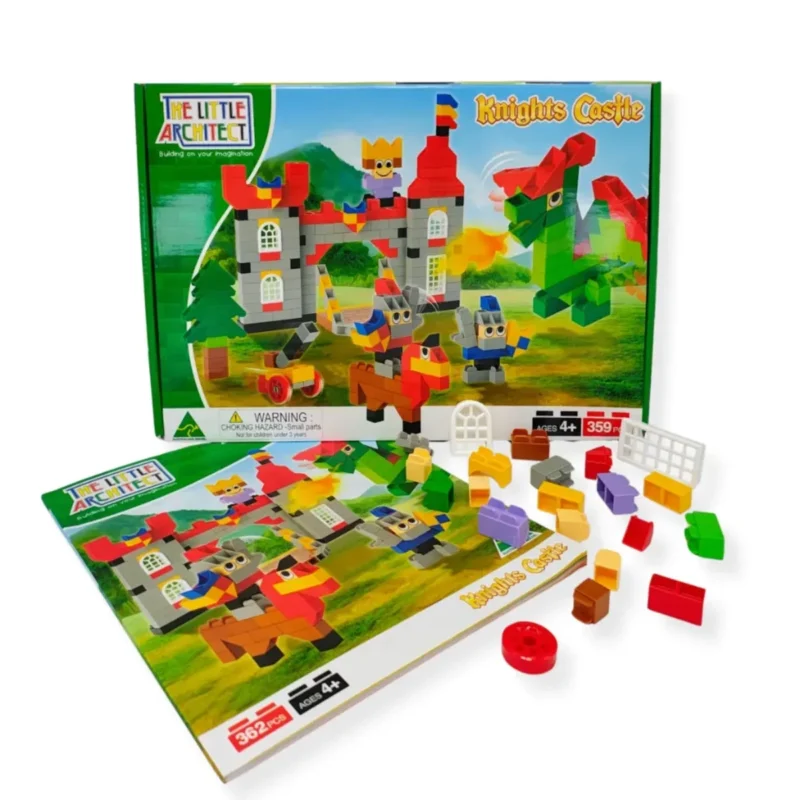 Klocki konstrukcyjne zamek rycerski 359 el. – Little Architect 4+