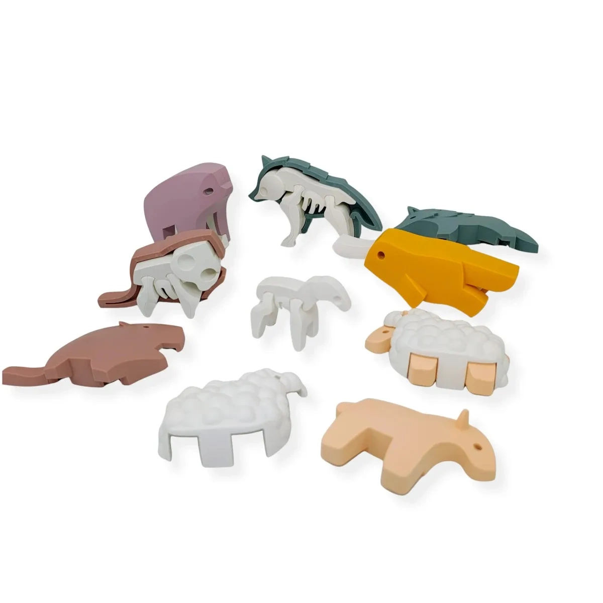 Magnetyczne figurki 3D zwierząt leśnych – Half Toys 3+ - obrazek 5