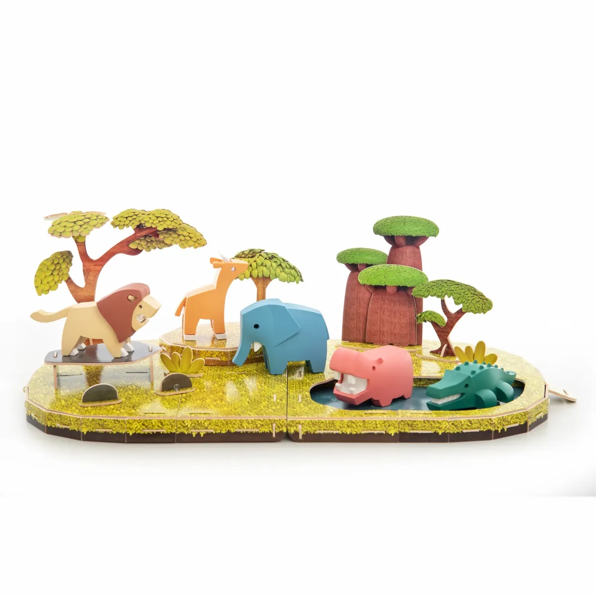 Magnetyczne zwierzaki Half Toys safari puzzle 3D – figurki 3+ - obrazek 3