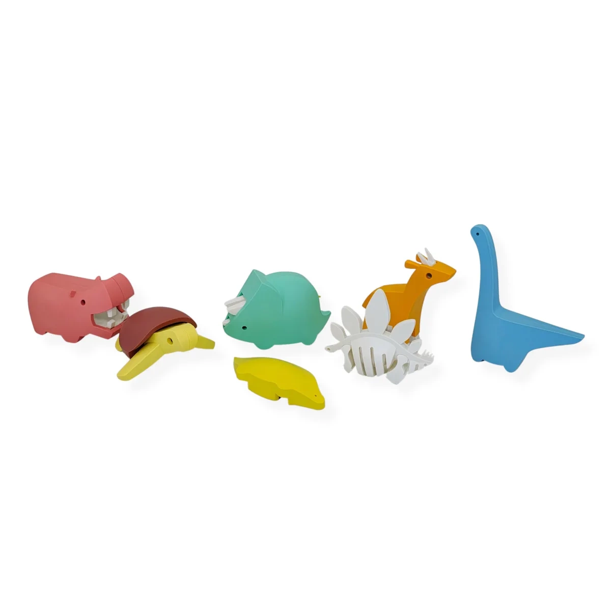 Magnetyczne zwierzaki puzzle 3D Half Toys - 24 szt. 3+ - obrazek 4