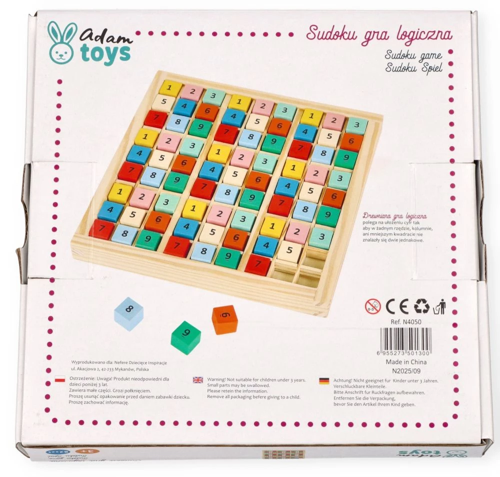 Adam Toys Sudoku gra logiczna - obrazek 3