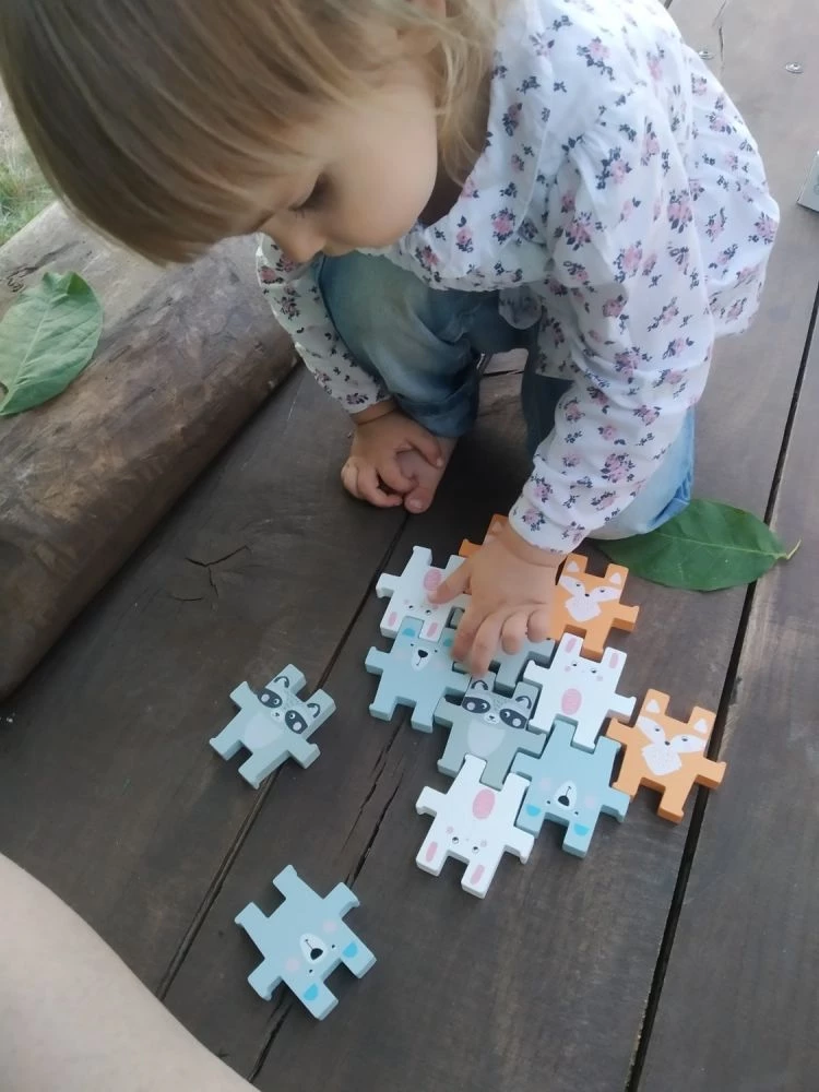 Adam Toys Układanka piramida zwierząt - obrazek 4