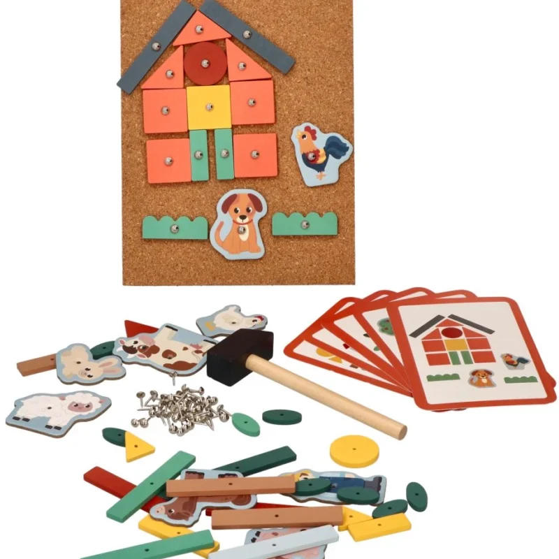 Adam Toys Przybijanka korkowa- Przygoda na farmie